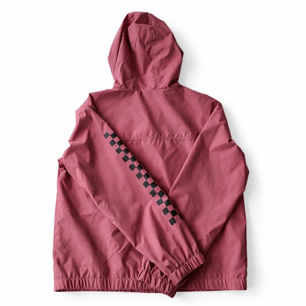 Vans Hooded Windbreaker Jacket Dusty Rose Pink Medium Womens - Picture 5 of 8
